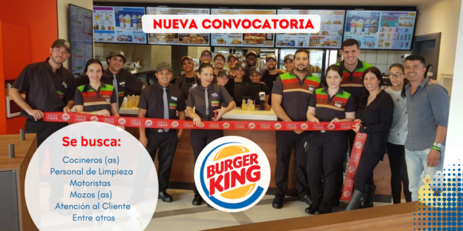 NUEVA CONVOCATORIA - BURGER KING
